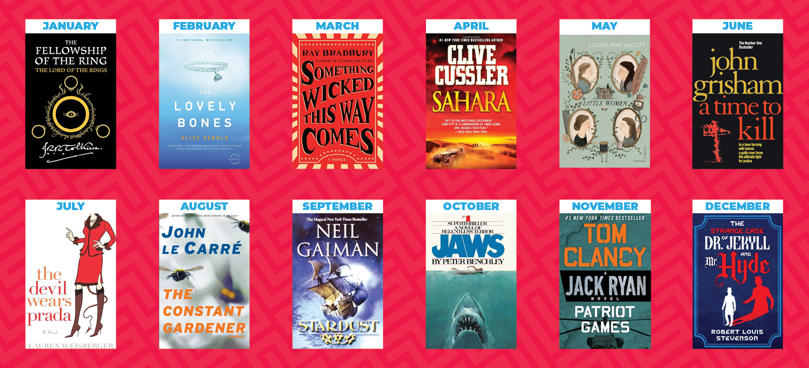 Page to Screen Book Club 2025 Book Covers